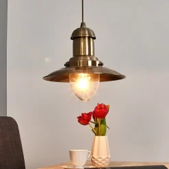 Hanglamp Fisherman Ø 32cm in oudmessing