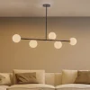 Hanglamp Gama 5, 5-lamps, zwart