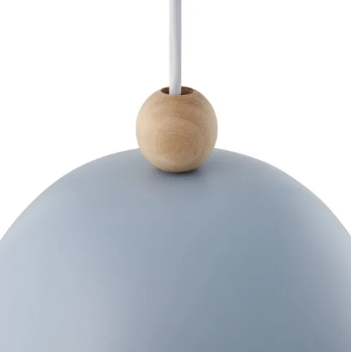 Hanglamp Gaston, kap van metaal, blauw