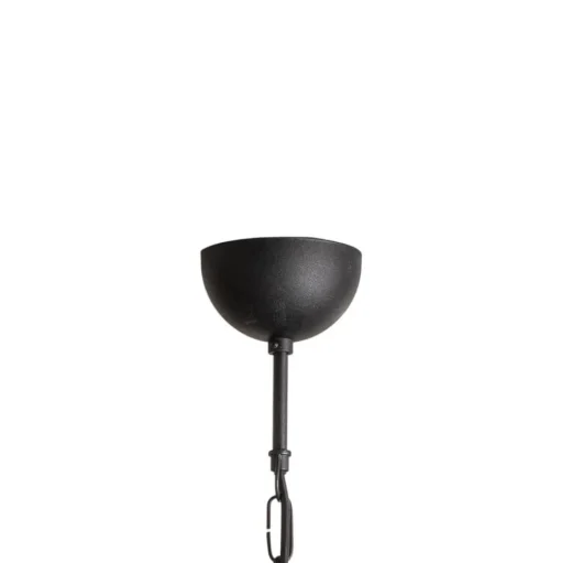 Hanglamp Gloriosa, glas, zwart, 15 lampjes