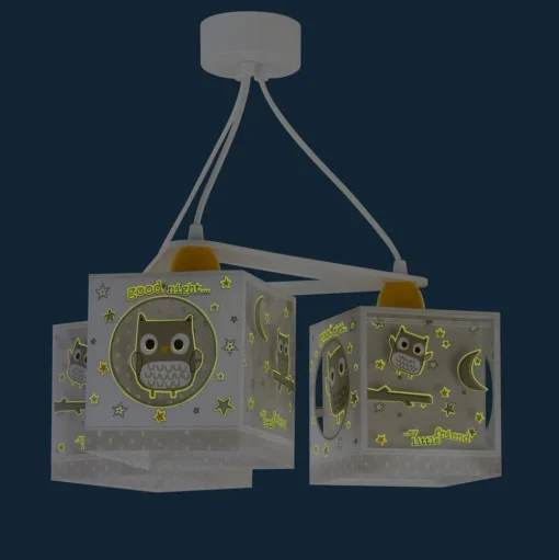 Hanglamp Good Night voor kinderen, 3-lamps