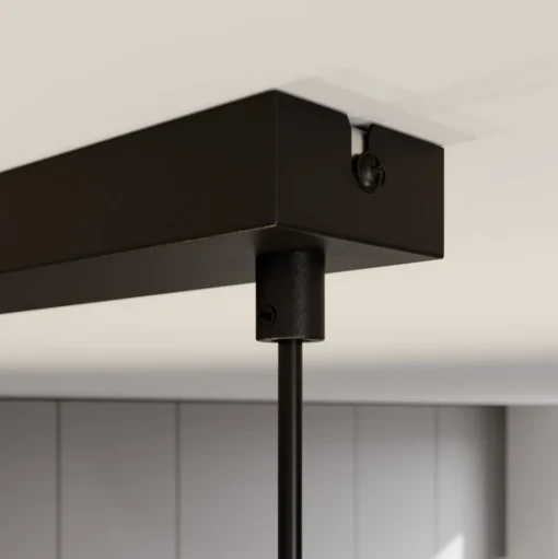 Hanglamp Hilton, zwart/goud, 4-lamps