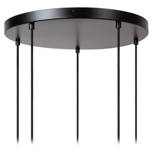 Hanglamp Ilona, glas, meerkleurig, Ø 45 cm, 5-lamps