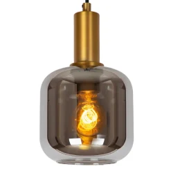 Hanglamp Joanet, Ø 16 cm, 1-lamp, glas, zwart
