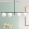 Hanglamp Jugen, zwart, 4-lamps