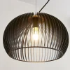 Hanglamp Jusra van zwart metaal, 1-lamp.