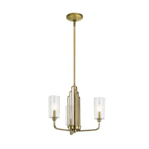 Hanglamp Kimrose, 3-lamp, messing