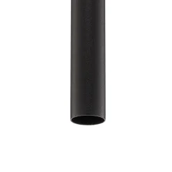 Hanglamp Las 1-lamp, zwart, kap 100cm