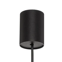 Hanglamp Las 1-lamp, zwart, kap 100cm