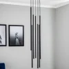 Hanglamp Laser, 7-lamps, zwart