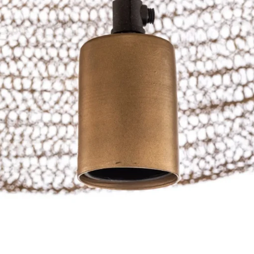 Hanglamp Lindby Eldric, Ø 46 cm, goudkleurig, ijzer, E27