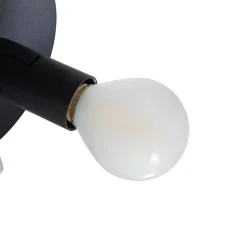 Hanglamp Lindby Isamer, rookgrijs, 130 cm, bol
