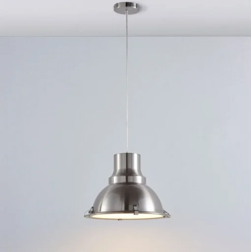 Hanglamp Lindby Letty, Ø 39 cm, nikkelkleurig, metaal, E27