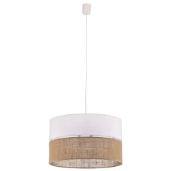 Hanglamp Linobianco met jute