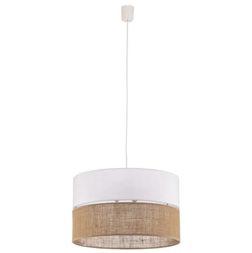 Hanglamp Linobianco met jute