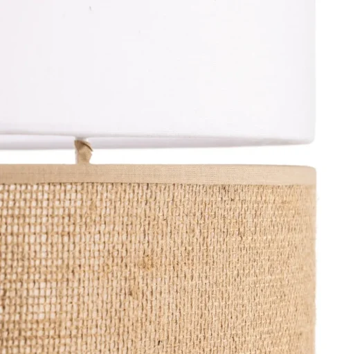 Hanglamp Linobianco met jute