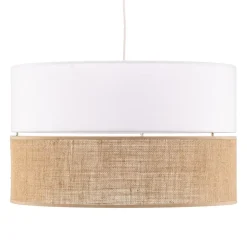 Hanglamp Linobianco met jute