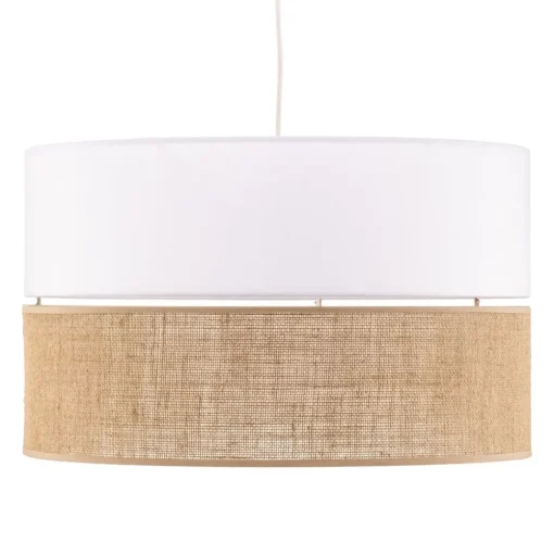 Hanglamp Linobianco met jute