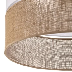 Hanglamp Linobianco met jute