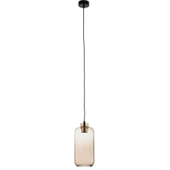 Hanglamp Marco Green, 1-lamp, bruin