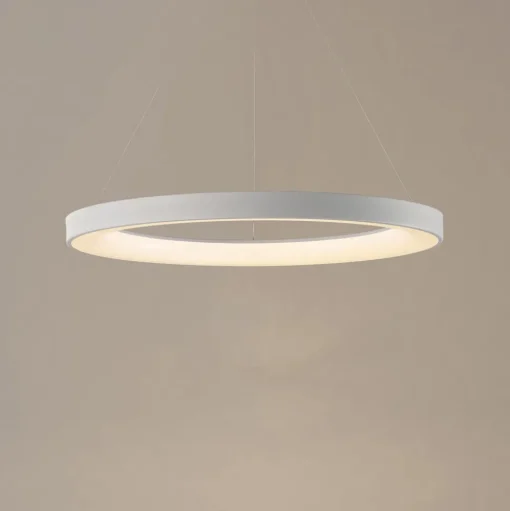 Hanglamp Niseko II, afstandsbediening, Ø 50 cm, wit