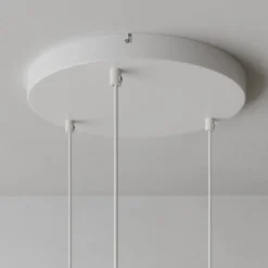Hanglamp Noak 3-lamps rond wit/hout naturel