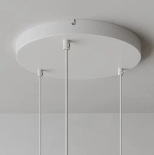 Hanglamp Noak 3-lamps rond wit/hout naturel