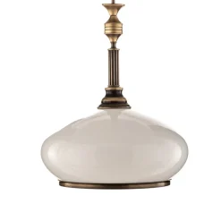 Hanglamp Petro met glazen kap, 1-lamp