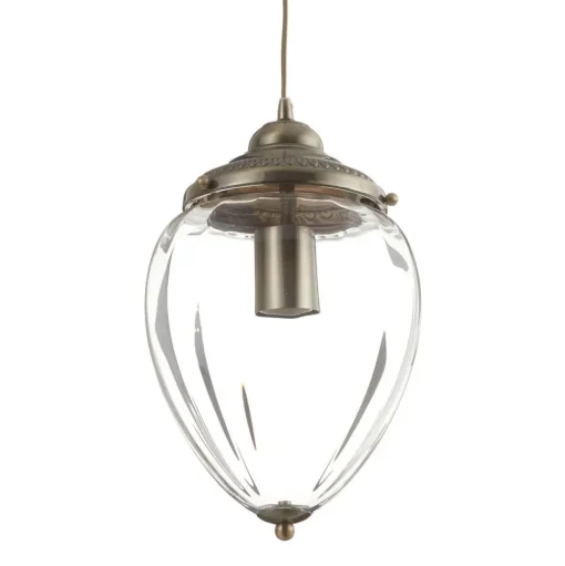 Hanglamp Pineapple, messing antiek