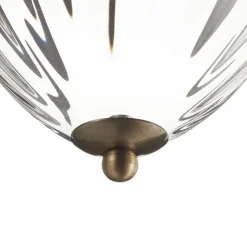 Hanglamp Pineapple, messing antiek
