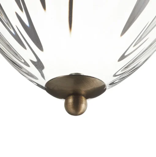 Hanglamp Pineapple, messing antiek