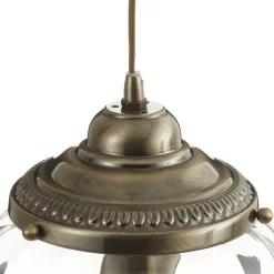 Hanglamp Pineapple, messing antiek