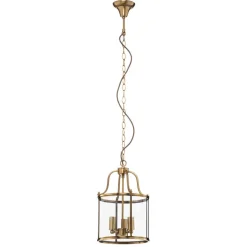 Hanglamp Rieka, ronde lantaarnvorm, 25 cm