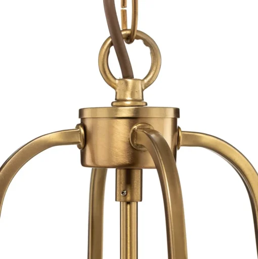 Hanglamp Rieka, ronde lantaarnvorm, 25 cm