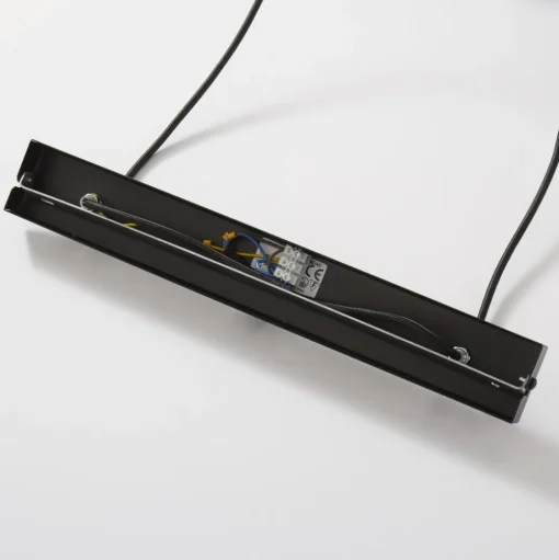 Hanglamp Rif, lineair 2-lamps, zwart