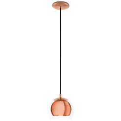 Hanglamp Rocamar 1-lamp in koper