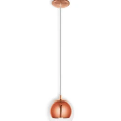 Hanglamp Rocamar 1-lamp in koper