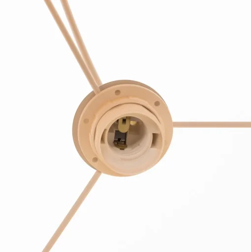 Hanglamp Roller, wit/goud, Ø 45 cm