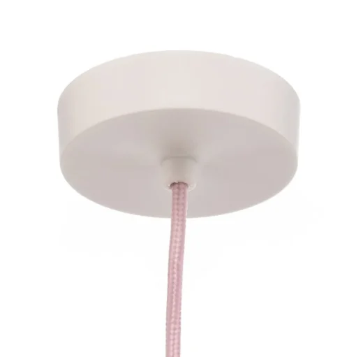 Hanglamp Rosabelle, kegelvormig, roze, 1-lamp.