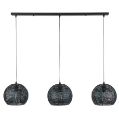 Hanglamp Setengah 3-lamps, kappen rond