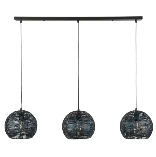 Hanglamp Setengah 3-lamps, kappen rond