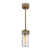 Hanglamp Silindar 3358, messing antiek/helder