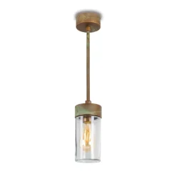 Hanglamp Silindar 3358, messing antiek/helder