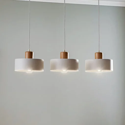 Hanglamp Tako, 3-lamps, wit
