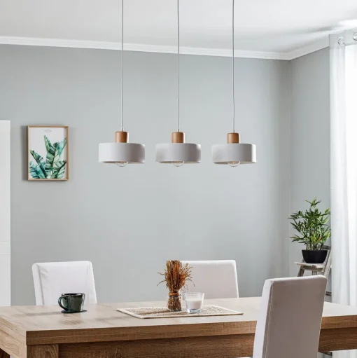 Hanglamp Tako, 3-lamps, wit