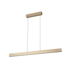 Hanglamp Tara, goudkleurig, lengte 120 cm, aluminium/staal
