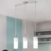 Hanglamp Troy, mat nikkel/gesatineerd, 3-lamps