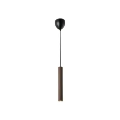 Hanglamp Vico, metalen kap, 1-lamp, bruin metallic