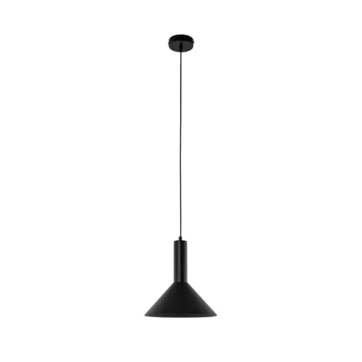 Hanglamp Vitrum cone, zwart, metaal, Ø 26 cm, E27