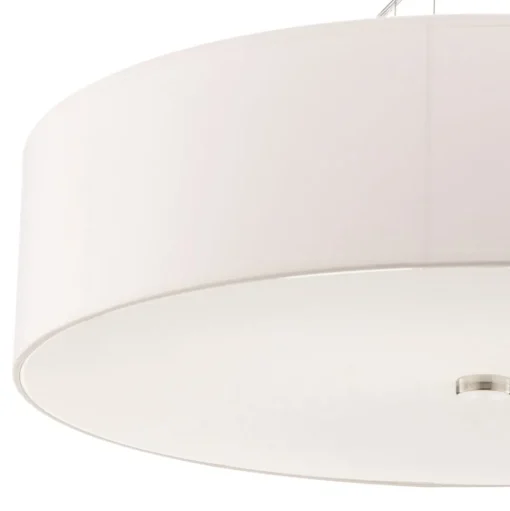 Hanglamp Viviane met textiel kap, wit